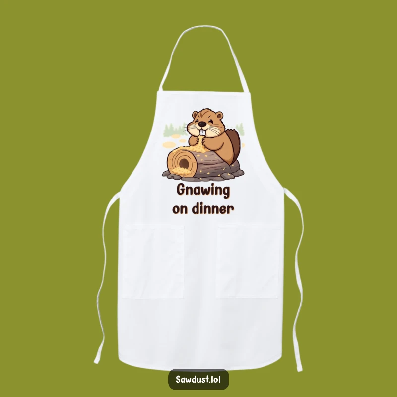 Funny Beaver Apron: Hilarious Kitchen Builder, Perfect Gift for the Dedicated!
