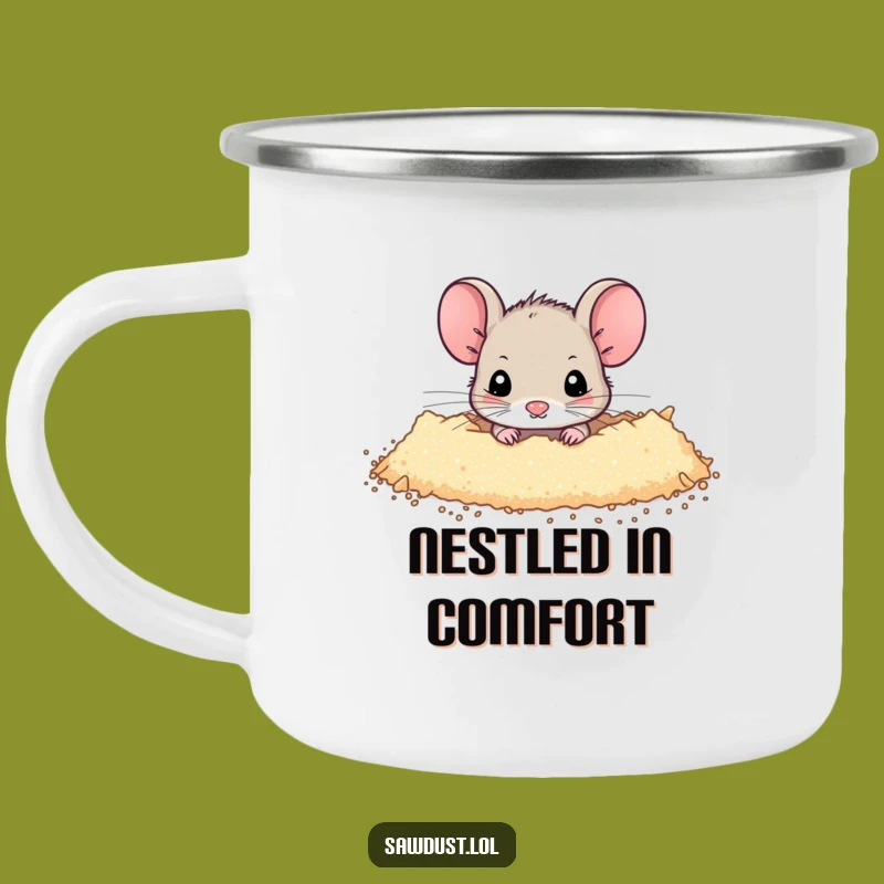 Funny Mouse Camping Mug: Adventure Fuelled by Peeking, Ideal Gift!