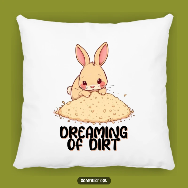 Funny Rabbit Pillow: Cozy Comfort with a Hilarious Digging Design, Great Gift!