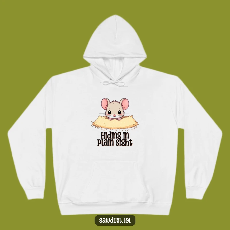 Funny Mouse Hoodie: Cozy & Shy, a Hilarious Gift for All!