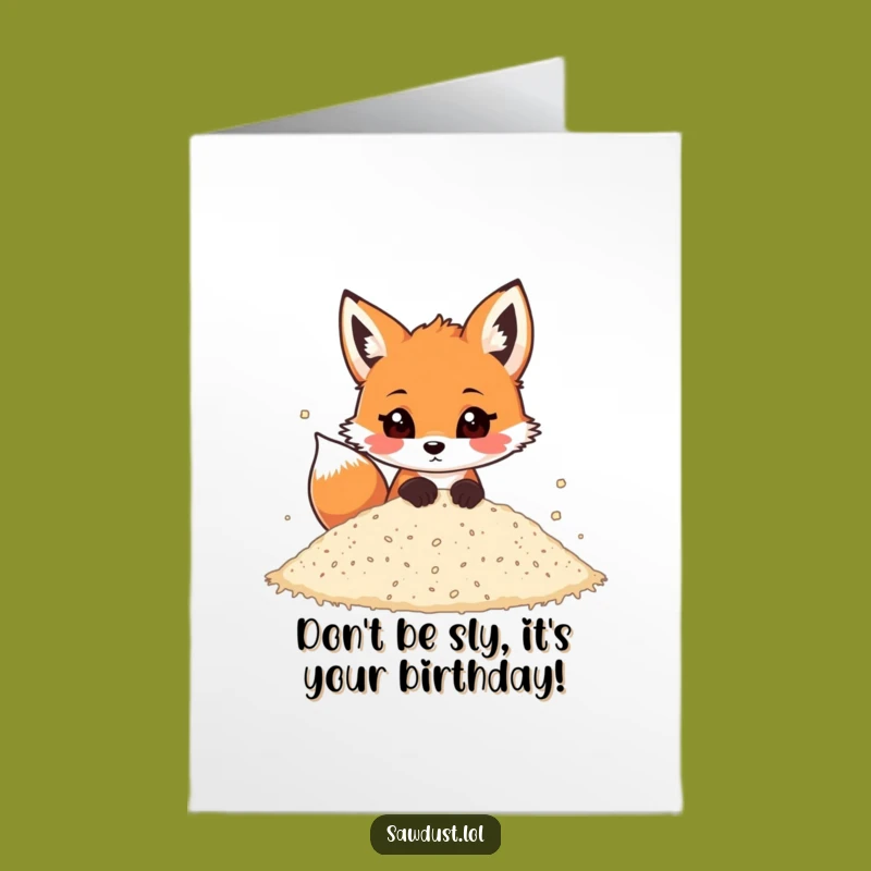 Fox Birthday Card: Free Printable Funny Downloadable Gift for Sly Celebrations!