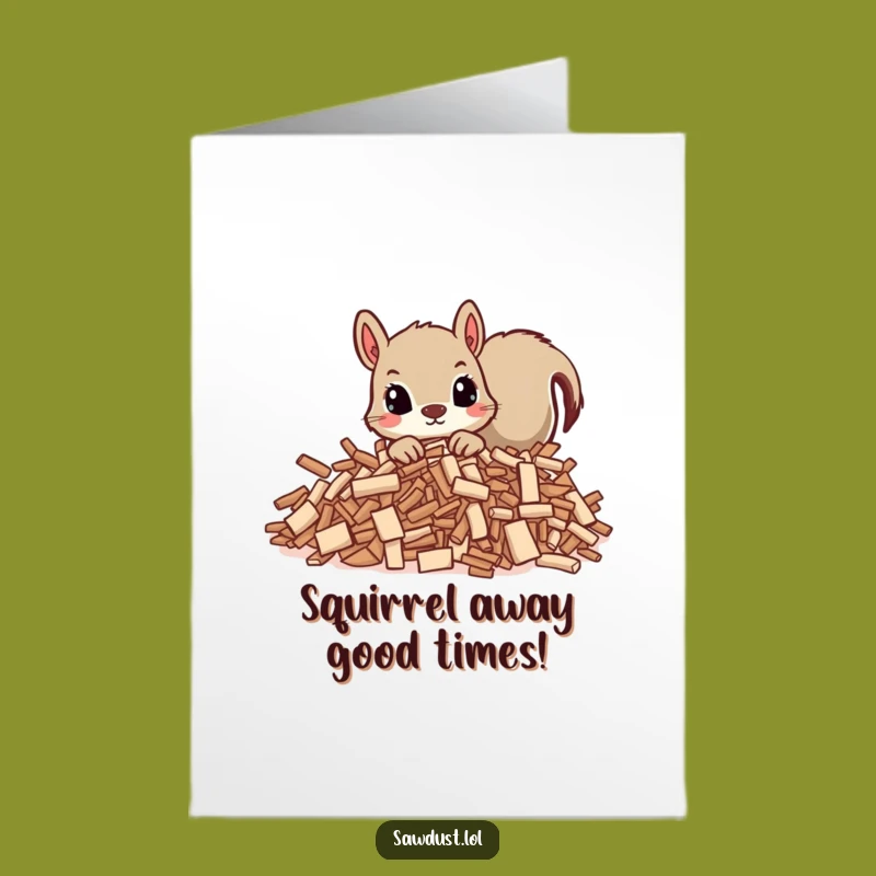 Free Printable Squirrel Birthday Card: Curious Peeking Critter, Funny Downloadable & Print at Home