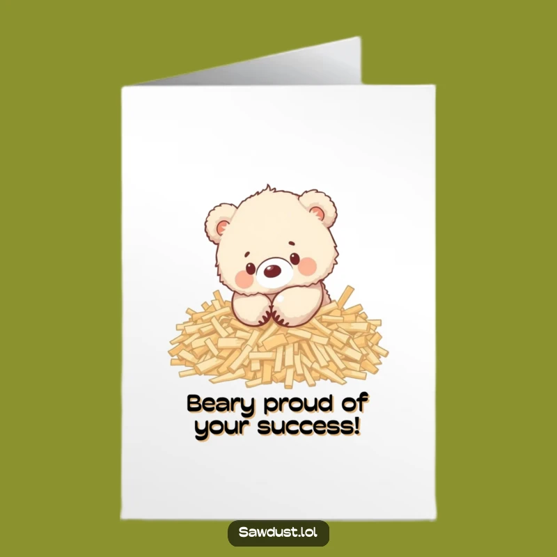 Bear Cub Congrats: Free Printable Playful Card for a Hilarious Downloadable Gift!