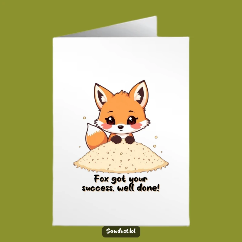 Fox Congrats: Free Printable Playful Card for a Hilarious Downloadable Gift!