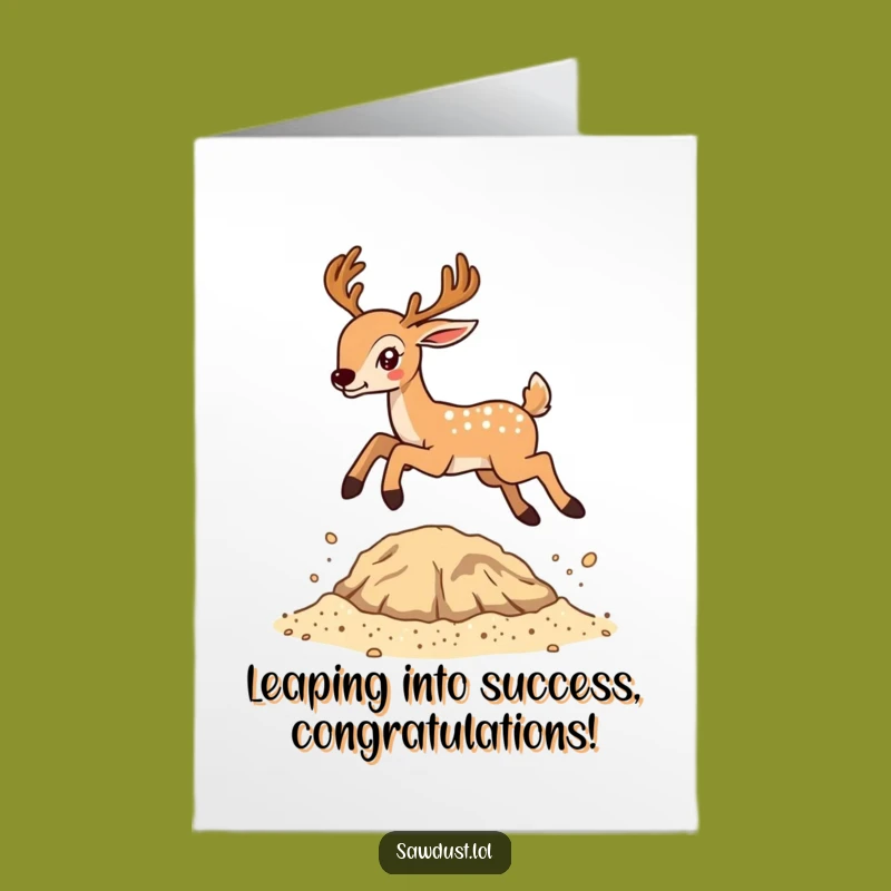 Free Printable Deer Congratulations Card - Hilarious Downloadable Art for Big Wins
