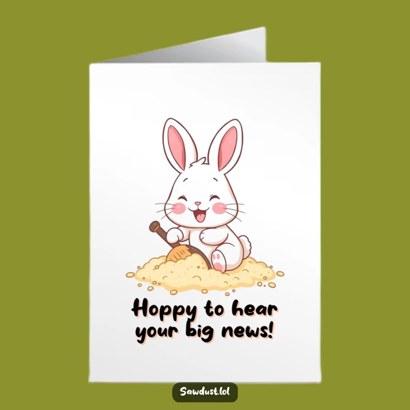 Rabbit Congrats: Free Printable Cheerful Card for a Hilarious Downloadable Gift!