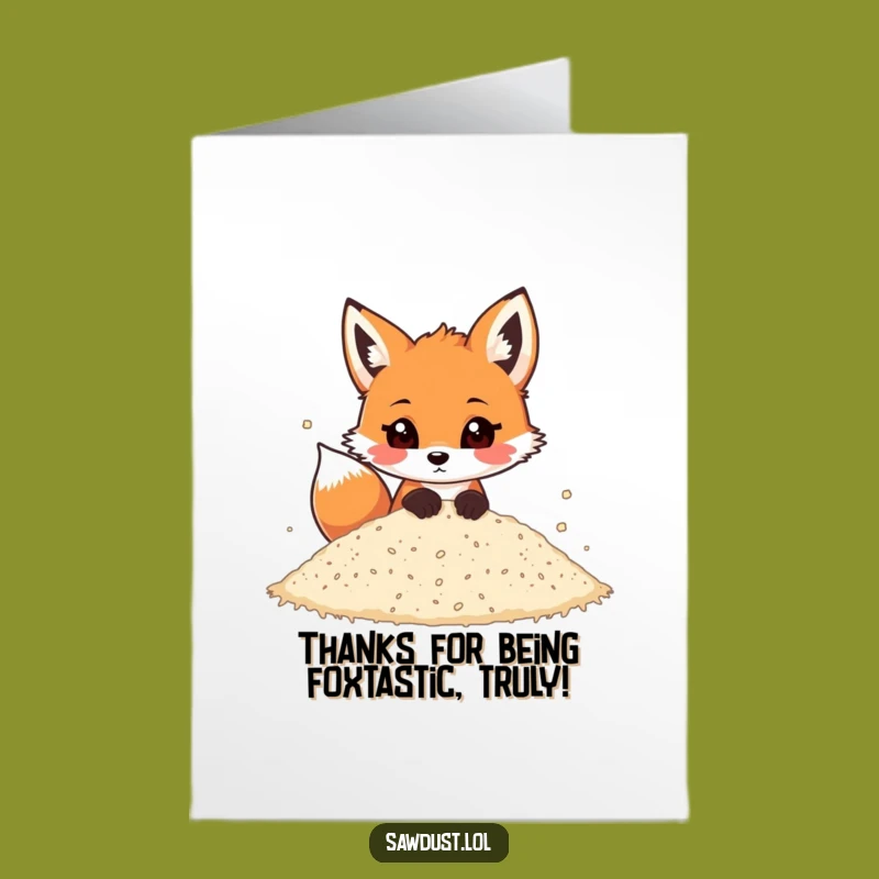 Thank You Fox: Free Printable Playful Card for a Funny Downloadable Gift!