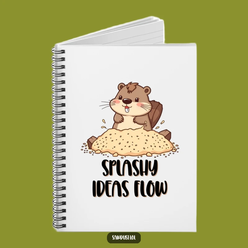 Funny Beaver Splash Notebook: Capture Ideas with Playful Character Flair