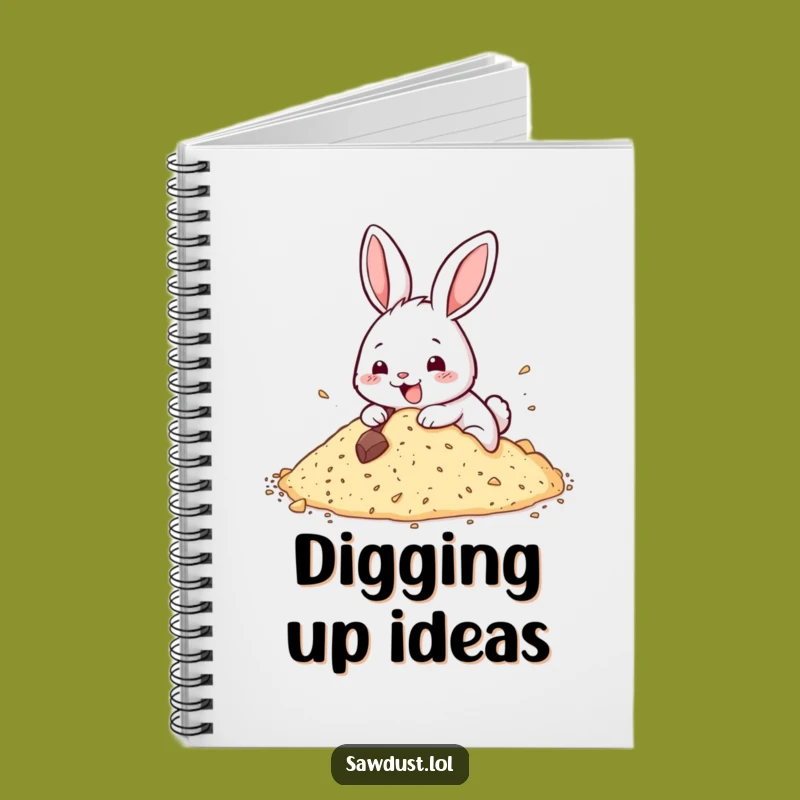 Funny Rabbit Dig Notebook: Capture Ideas with Happy Character Flair