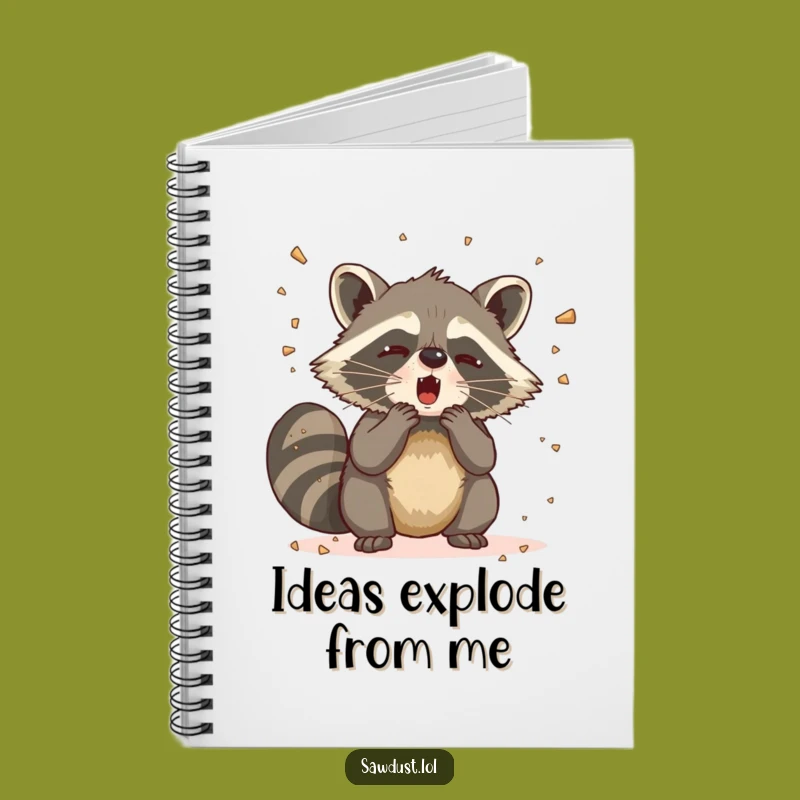 Funny Raccoon Sneeze Notebook: Jot Down Laughs, Perfect Funny Gift