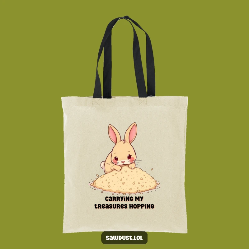 Funny Rabbit Tote Bag: Carry Your Stuff with Hilarious Style, Great Gift!
